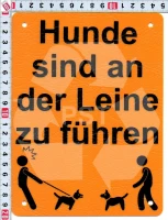 hunde_leine_führen-schild-15x20cm